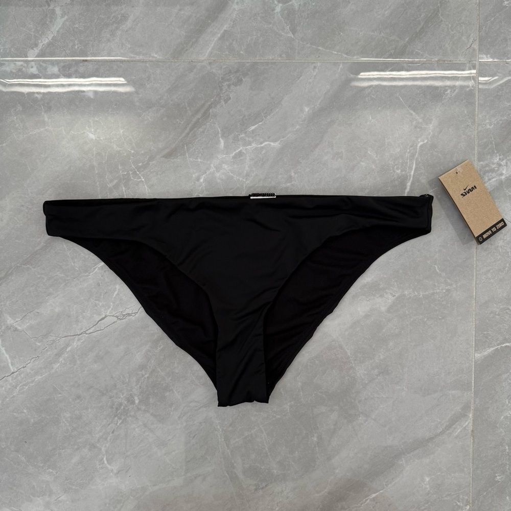 Women’s Nike Swim Basic Logo Black Bikini Swimsuit Bottoms Plus Size XXL